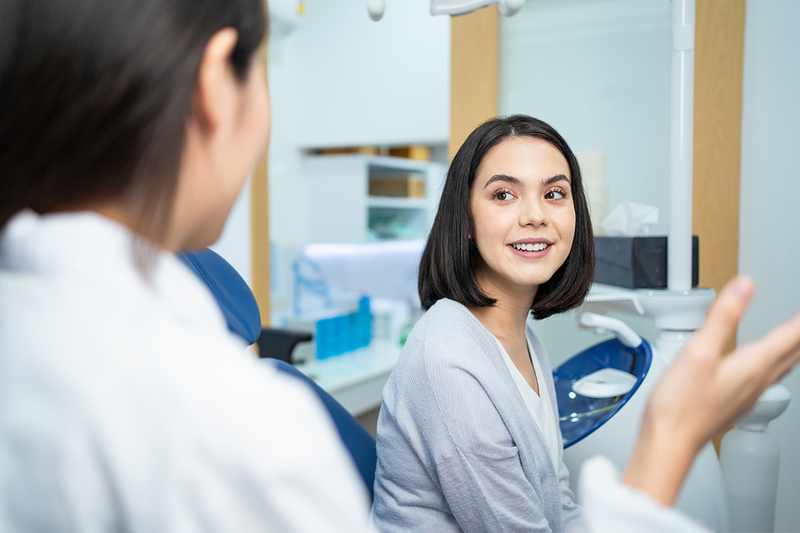 patient at dentist 